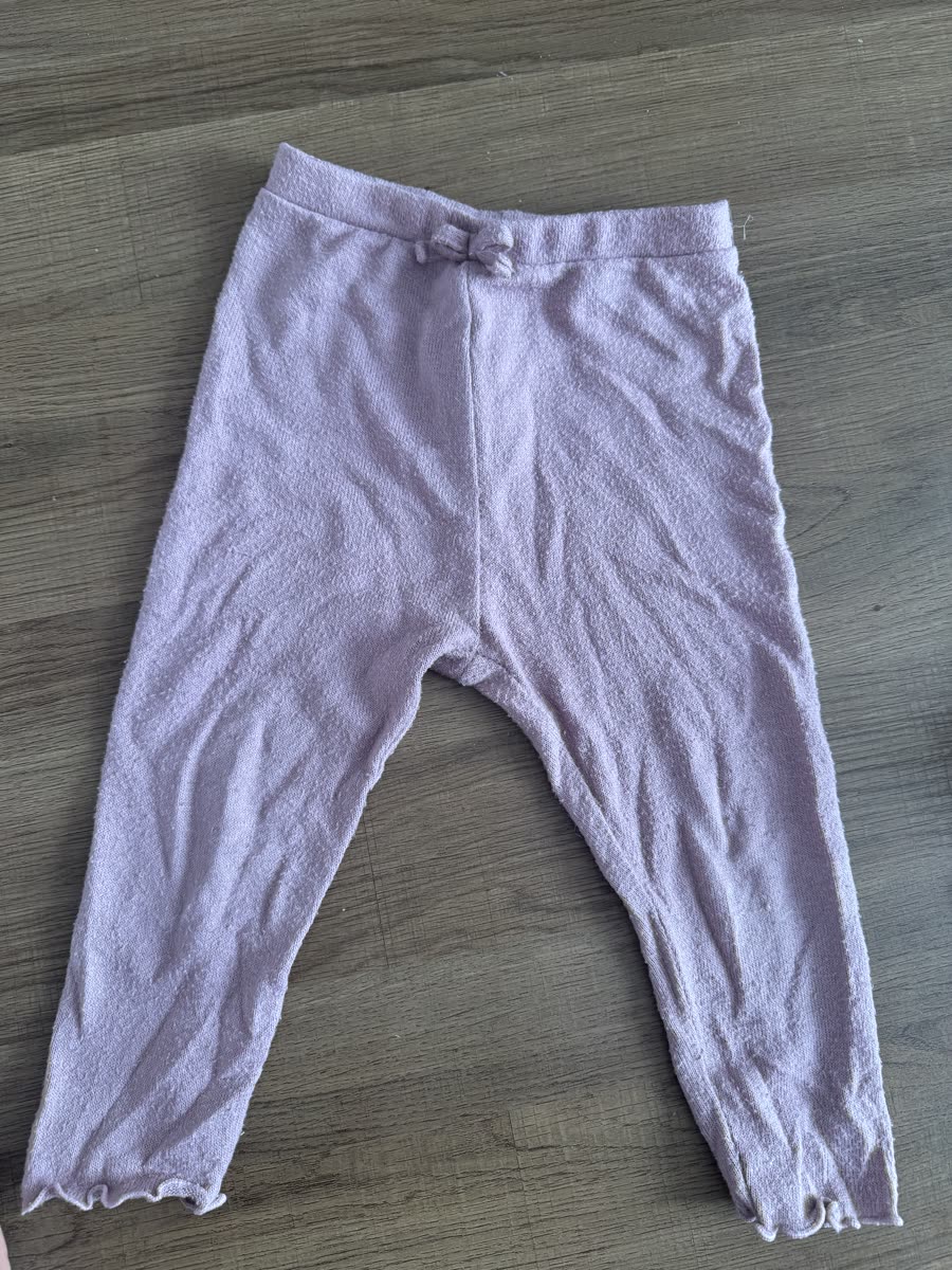 pantalon bébé fille Kiabi 24 mois rose poudré maille tricotée bas volanté — Bon Etat — à Paris